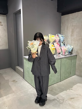 「アイテム（ジャケット/アウター）」を使った、まゆさん（レディース・145cm）の秋コーディネート