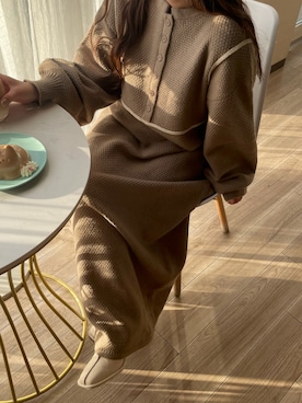 「アイテム（ワンピース/ドレス、ベージュ系）」を使った、まゆさん（レディース・145cm）の秋コーディネート