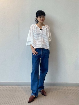 「アイテム（パンプス）」を使った、MIESROHEさん（レディース・154cm）の夏コーディネート