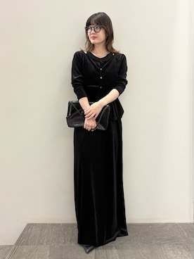 「秋先取りコーデ」｜「アイテム（バッグ）」を使った、MIESROHEさん（レディース・155cm）の夏コーディネート