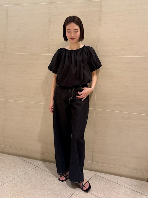 ハイフォルムコクーンデニム（デニムパンツ）｜MIESROHE（ミースロエ