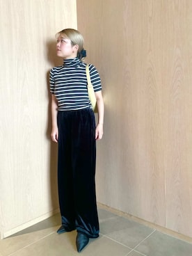 MIESROHE（ミースロエ）の「オープンカラーハーフスリーブ