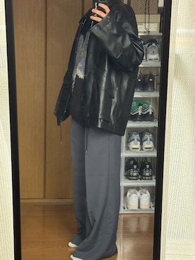 「秋冬」｜「アイテム（ブルゾン）」を使った、matsujun2230さん（メンズ・168cm）の秋コーディネート