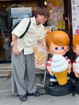 「アイテム（リング）」を使った、ゆうきさん（メンズ・160cm）の夏コーディネート