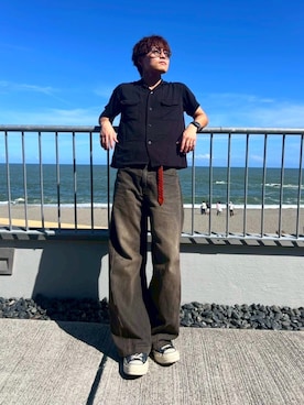 「アイテム（リング）」を使った、休日パパの服さん（メンズ・160cm）の夏コーディネート