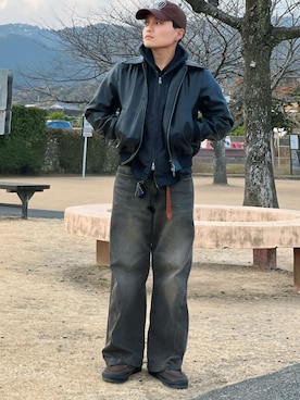 休日コーデ｜ゆうきさん（メンズ・160cm）の冬コーディネート