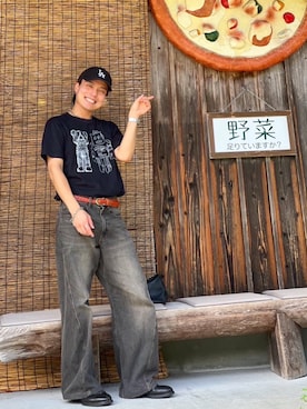 「アイテム（リング）」を使った、休日パパの服さん（メンズ・160cm）の夏コーディネート