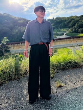「アイテム（デジタル腕時計）」を使った、休日パパコーデ | ゆうきさん（メンズ・160cm）の秋コーディネート