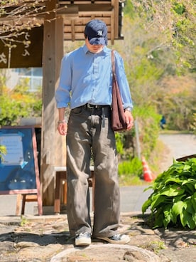 「CONVERSE ALL STAR（コンバースオールスター）のアイテム」を使った、低身長パパの大人コーデ｜160cmさん（メンズ・160cm）の春コーディネート