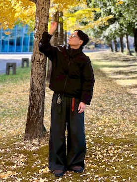 「アイテム（デジタル腕時計）」を使った、休日パパコーデ | ゆうきさん（メンズ・160cm）の秋コーディネート