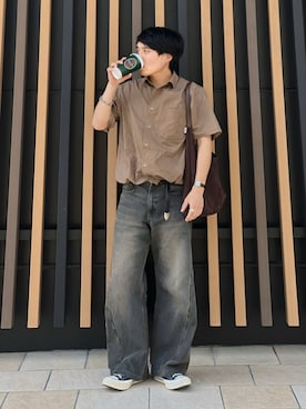 「CASIO（カシオ）のアイテム（腕時計）」を使った、低身長パパの大人コーデ｜160cmさん（メンズ・160cm）の春コーディネート