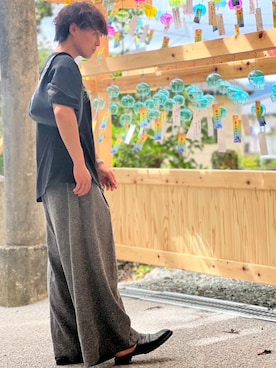 「WYM」｜休日パパの服さん（メンズ・160cm）の夏コーディネート