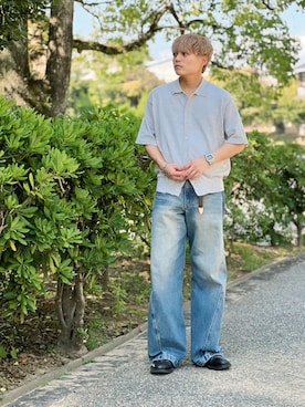 低身長パパ|ゆうきさん(メンズ・160cm)の夏コーディネート