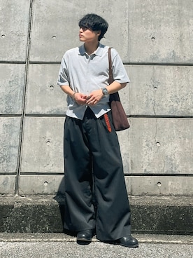 「ciite'（シーテ）のアイテム（アクセサリー）」を使った、低身長パパの大人コーデ｜160cmさん（メンズ・160cm）の春コーディネート