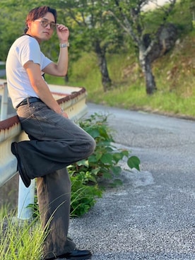 「アイテム（リング）」を使った、休日パパの服さん（メンズ・160cm）の夏コーディネート
