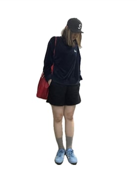 「アイテム（スウェット）」を使った、ちゃーさん（レディース・159cm）の夏コーディネート