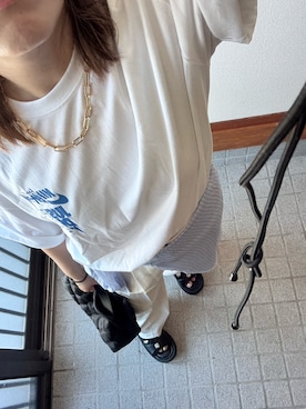 「H&M（エイチ・アンド・エム）のアイテム」を使った、dododochanさん（レディース・160cm）の夏コーディネート