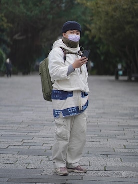 「NAISSANCE（ネサンス）のアイテム」を使った、阿詹的老公さん（メンズ・170cm）の冬コーディネート