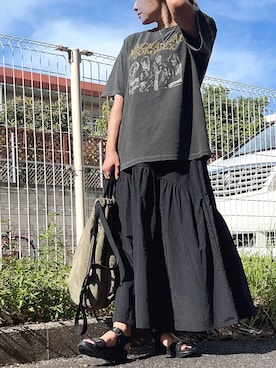 「Three Four Time（ｽﾘｰﾌｫｰﾀｲﾑ）のアイテム（バッグ）」を使った、yuuri8888shopさん（レディース・164cm）の夏コーディネート