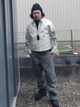 「Supreme （シュプリーム）のアイテム（トップス）」を使った、tsuchiyakazunori4342さん（メンズ・175cm）の春コーディネート