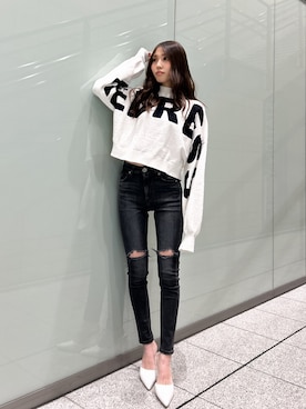 「GYDA（ジェイダ）のアイテム（パンプス）」を使った、yuunaさん（レディース・152cm）の秋コーディネート