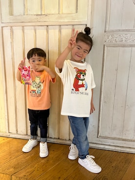 「アイテム（デニムパンツ）」を使った、kk6232141744さん（メンズ・135cm）の夏コーディネート