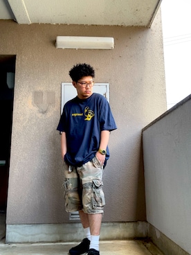 「G-SHOCK（ジーショック）のアイテム」を使った、CHIKA＄HIさん（メンズ・172cm）の夏コーディネート