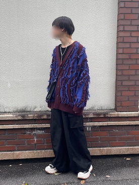 「MAISON SPECIAL（メゾンスペシャル）のアイテム（カーディガン/ボレロ）」を使った、きにょすさん（メンズ・177cm）の春コーディネート