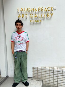 「BIRKENSTOCK（ビルケンシュトック）のアイテム（サンダル、ブラック系）」を使った、goodwalkinuedaさん（メンズ・170cm）の秋コーディネート