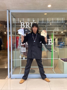 「Levi's（リーバイス）のアイテム（スラックス、ブラック系）」を使った、goodwalkinuedaさん（メンズ・170cm）の秋コーディネート