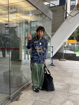 「TAKAHIROMIYASHITATheSoloIst.（タカヒロミヤシタザソロイスト）のアイテム（バッグ）」を使った、goodwalkinuedaさん（メンズ・170cm）の秋コーディネート