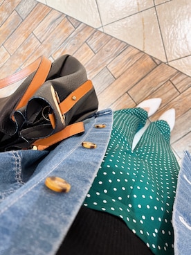 「ドットパンツ」｜rinrin26さん（レディース・163cm）の春コーディネート