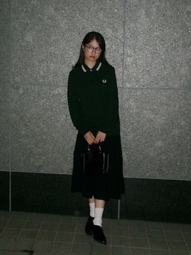 「アイテム（ポロシャツ）」を使った、風歌　fuukaさん（レディース・165cm）の秋コーディネート