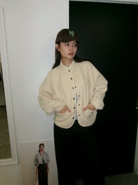 「アイテム（キャップ）」を使った、風歌　fuukaさん（レディース・165cm）の秋コーディネート