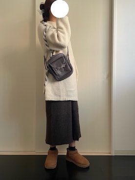 「OZOC（オゾック）のアイテム（バッグ）」を使った、miho155さん（レディース・155cm）の秋コーディネート