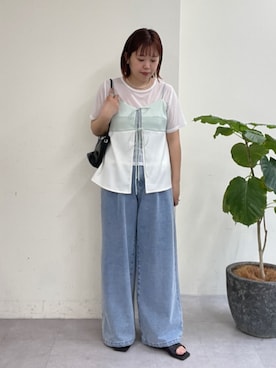 「Omekashi（オメカシ）のアイテム」を使った、yukaさん（レディース・159cm）の春コーディネート