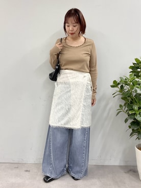 「アイテム（トートバッグ）」を使った、yuka083さん（レディース・159cm・20代）の冬コーディネート