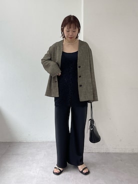 「Omekashi（オメカシ）のアイテム」を使った、yukaさん（レディース・159cm）の春コーディネート