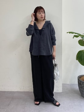 「Omekashi（オメカシ）のアイテム」を使った、yukaさん（レディース・159cm）の春コーディネート