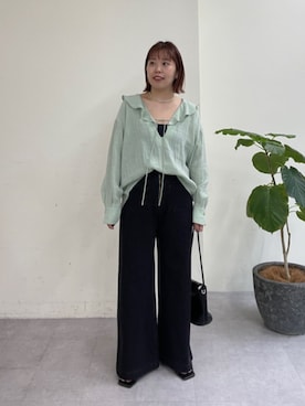 「Omekashi（オメカシ）のアイテム」を使った、yukaさん（レディース・159cm）の春コーディネート