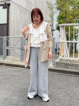 「Omekashi（オメカシ）のアイテム」を使った、yukaさん（レディース・159cm）の春コーディネート