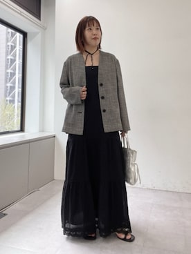 「Omekashi（オメカシ）のアイテム」を使った、yukaさん（レディース・159cm）の春コーディネート