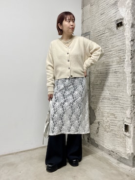 「アイテム（スリッポン）」を使った、yuka083さん（レディース・159cm・20代）の冬コーディネート