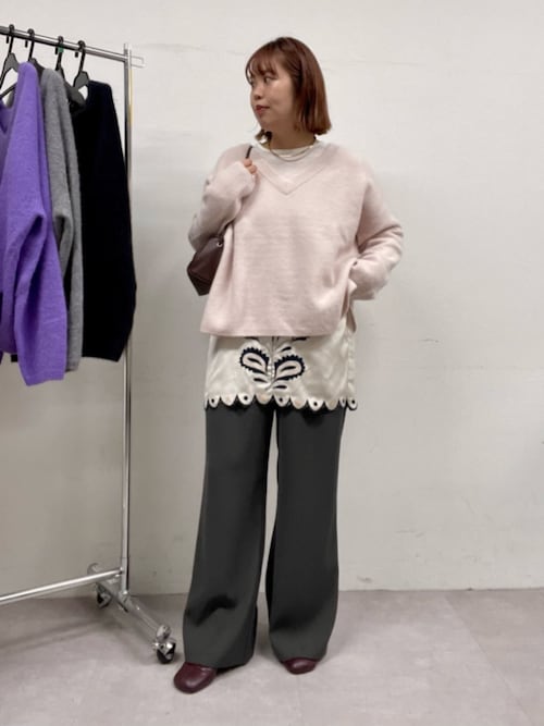 セール】サテン刺繍キャミチュニック（キャミソール）｜Omekashi