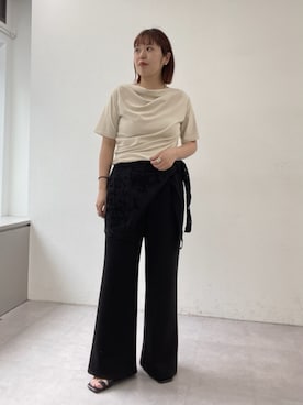 「Omekashi（オメカシ）のアイテム」を使った、yukaさん（レディース・159cm）の春コーディネート