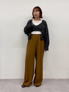 「アイテム（チョーカー）」を使った、yuka083さん（レディース・159cm）の秋コーディネート
