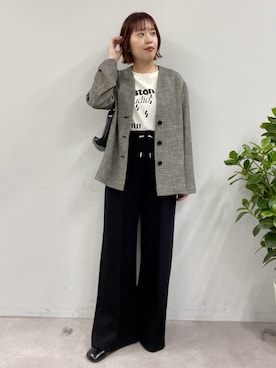 「アイテム（トートバッグ）」を使った、yuka083さん（レディース・159cm・20代）の冬コーディネート