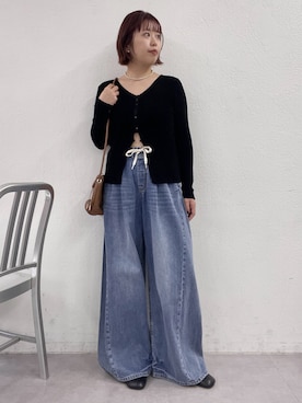 「アイテム（トートバッグ）」を使った、yuka083さん（レディース・159cm・20代）の冬コーディネート