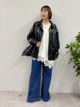 「アイテム（トートバッグ）」を使った、yuka083さん（レディース・159cm・20代）の冬コーディネート