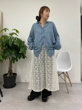 「アイテム（スリッポン）」を使った、yuka083さん（骨格ストレート・レディース・159cm）の秋コーディネート